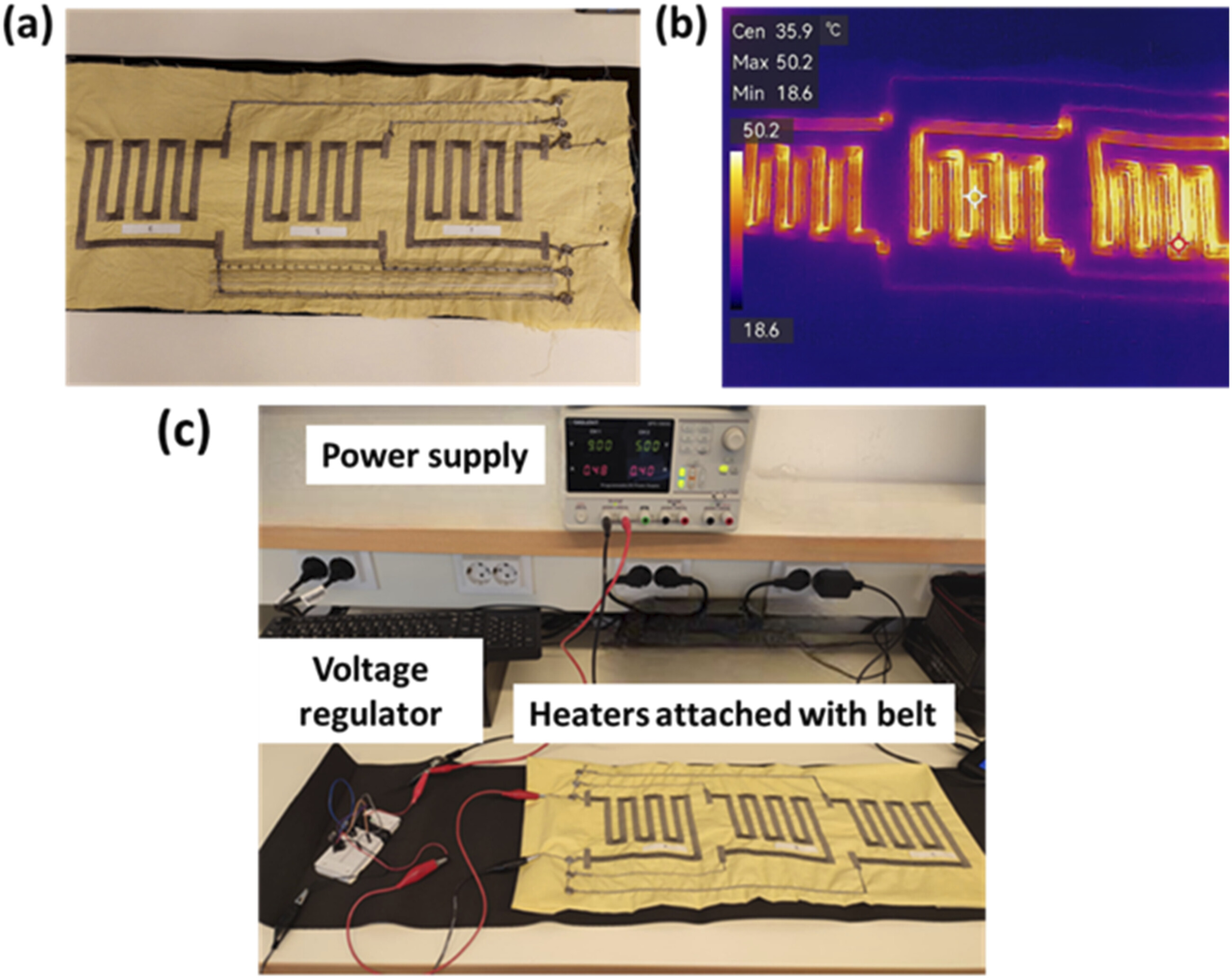 A robust and flexible embroidered heating belt for thermotherapy