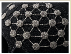 Hex chain-stitch electrode array