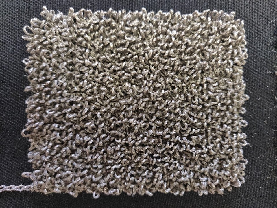 Square silver-plated chenille electrode patch